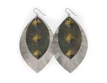 Load image into Gallery viewer, Tino with Metallic Fringe Layered Earrings
