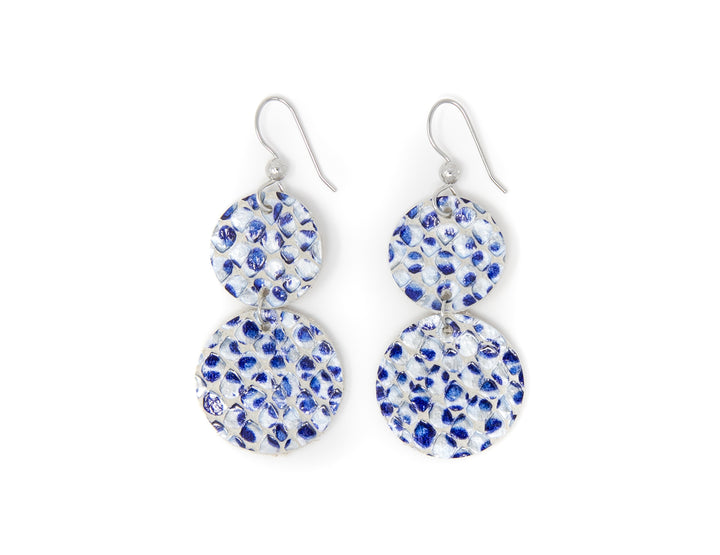 Blue Pearl Cascade Earrings