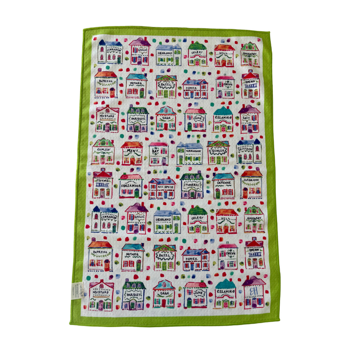 Spice Village Double-Sided Tea Towel