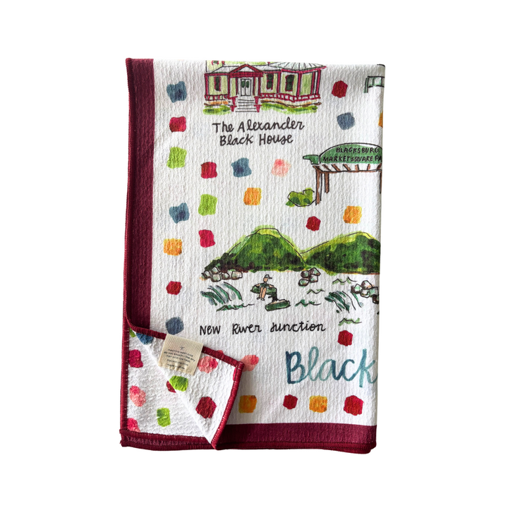 Blacksburg Double-Sided Tea Towel