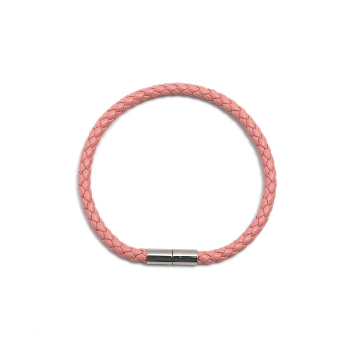 Bubble Gum Pink Braided Bracelet