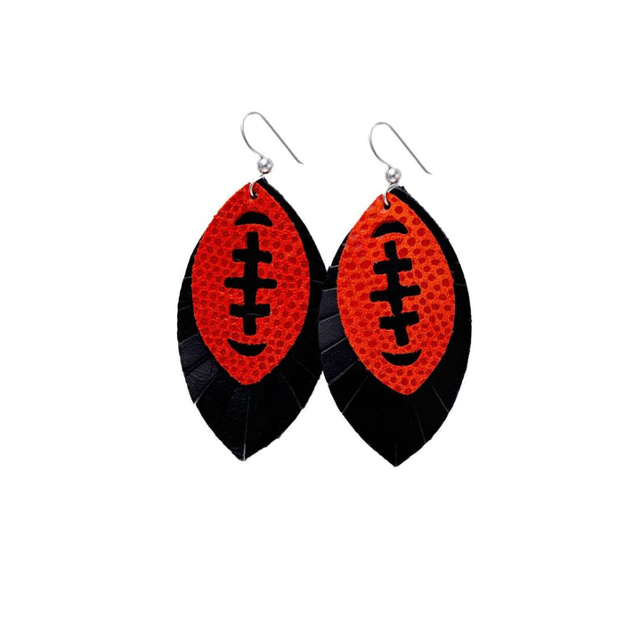 Touchdown Football Layered Earrings