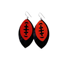 Load image into Gallery viewer, Touchdown Football Layered Earrings
