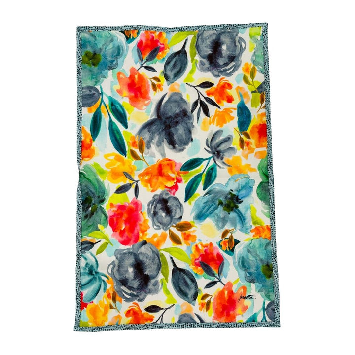 Flower Blossoms Tea Towel