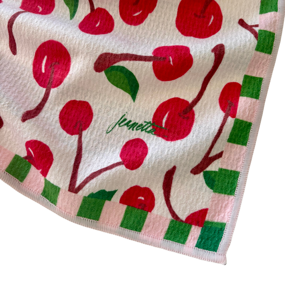 Mon Cheri Double-Sided Tea Towel