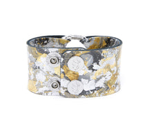 Load image into Gallery viewer, The Phyllis Leather Cuff | Hand-Painted by Lauren Wade
