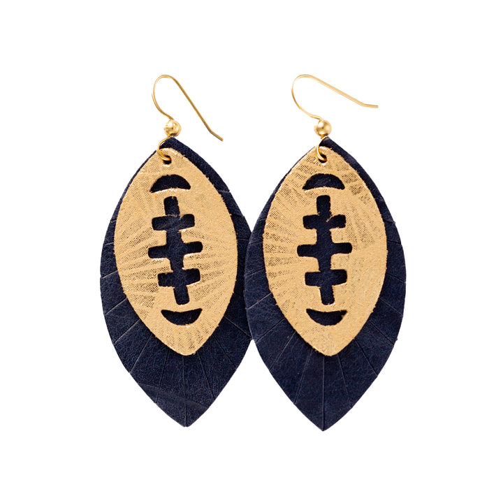 Touchdown Football Layered Earrings