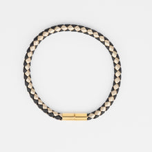 Load image into Gallery viewer, Braided Bracelet - Black + Gold
