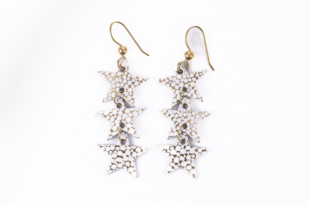 White Sands Star Earrings