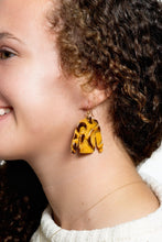 Load image into Gallery viewer, Fleur de lis Sweater Earrings
