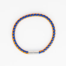 Load image into Gallery viewer, Braided Bracelet - Orange + Blue
