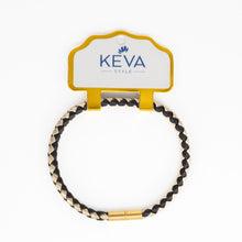 Load image into Gallery viewer, Braided Bracelet - Black + Gold
