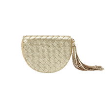 Load image into Gallery viewer, Gold Braided Little Mae Wallet
