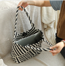 Load image into Gallery viewer, Black + White Everywhere Judy Tote Bag
