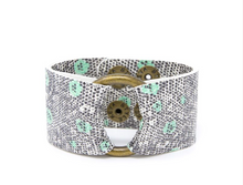 Load image into Gallery viewer, Tweed Leather Cuff
