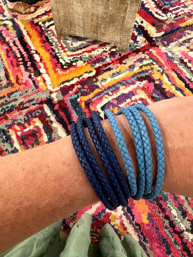 Light Blue Braided Bracelet