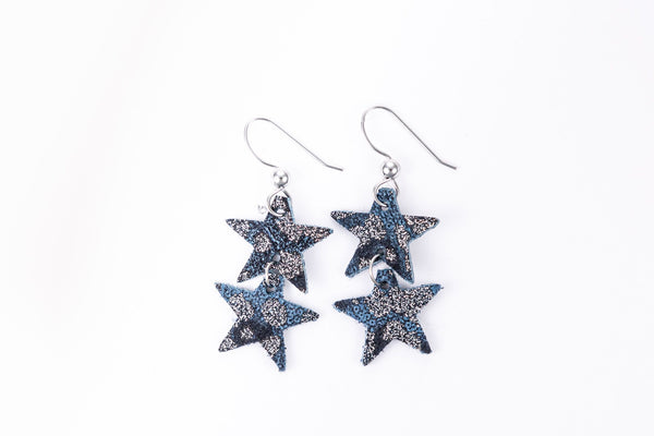 Blue Moon Star Earrings