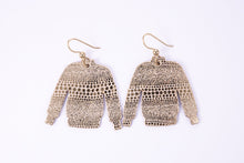 Load image into Gallery viewer, Luna Gold Sweater Earrings
