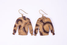 Load image into Gallery viewer, Fleur de lis Sweater Earrings
