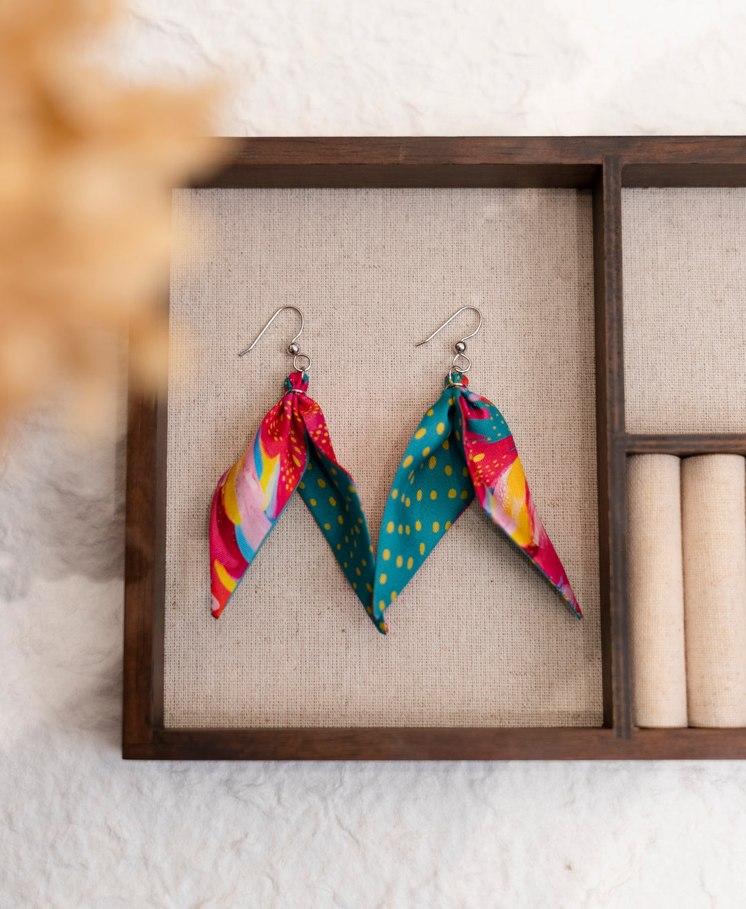 Brushstrokes Silk Earrings