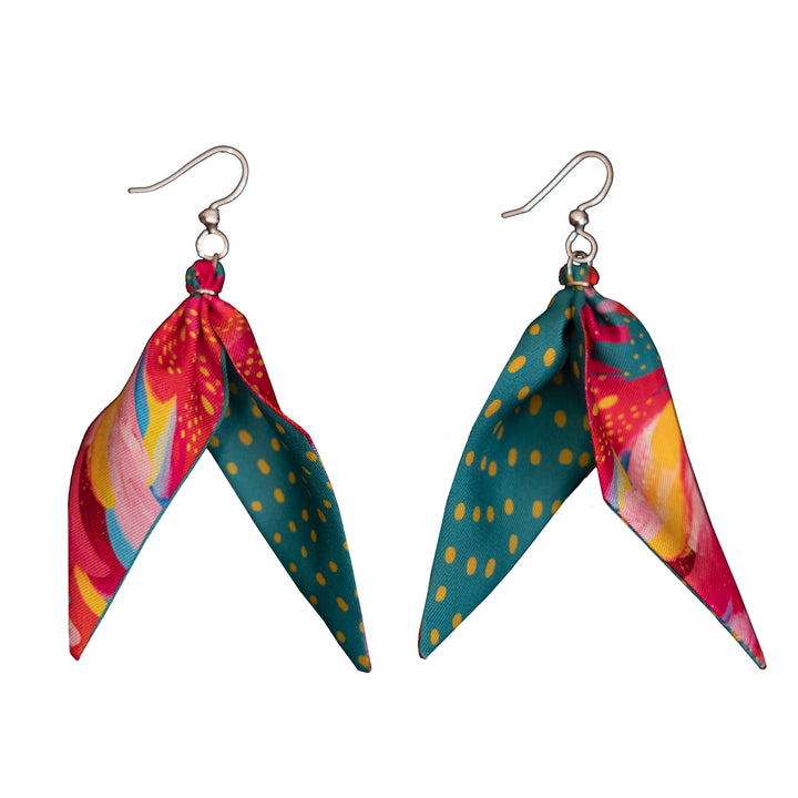 Brushstrokes Silk Earrings