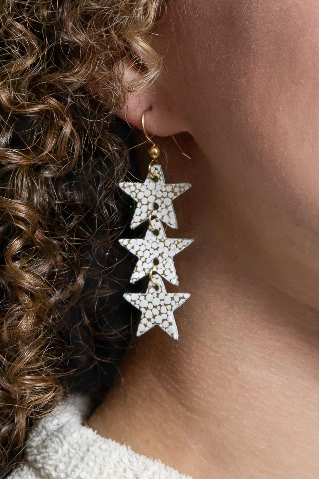 White Sands Star Earrings