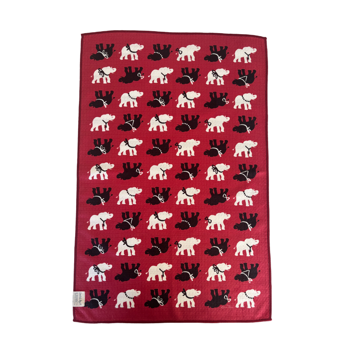 Spirit Elephant Double-Sided Tea Towel