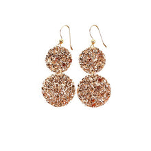 Load image into Gallery viewer, Sparkle in Gold Cascade Earrings
