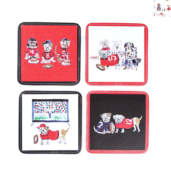 Go Dawgs Coasters, Set of 4