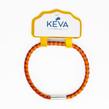 Load image into Gallery viewer, Braided Bracelet - Deep Red + Orange
