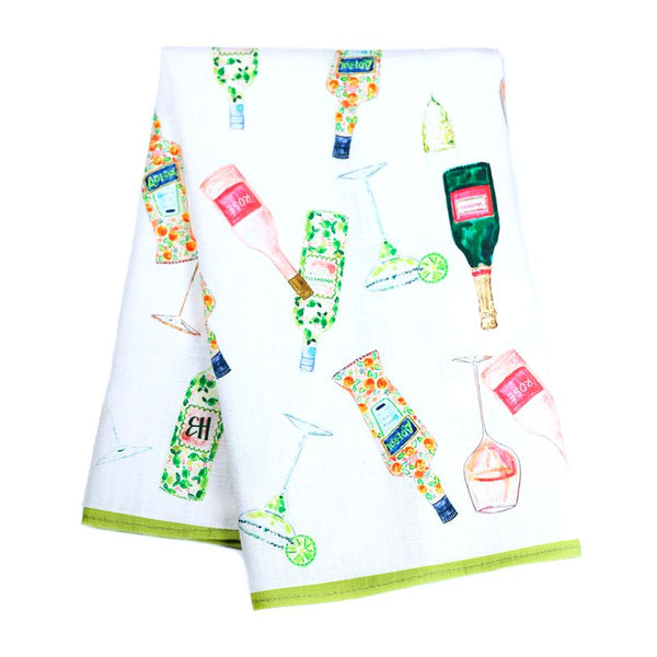 Cocktails Tea Towel