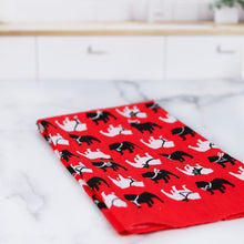 Load image into Gallery viewer, Spirit Bulldog in Red Tea Towel
