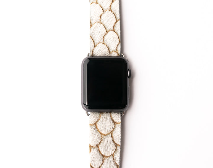 Scalloped in Taupe Watch Band