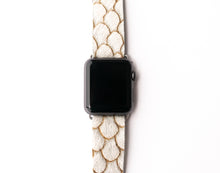 Load image into Gallery viewer, Scalloped in Taupe Watch Band
