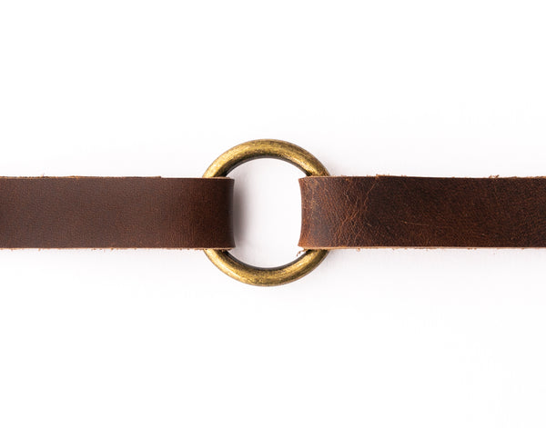 Classic Dark Brown Leather Bracelet