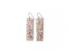 Load image into Gallery viewer, Sparkle in Rose Leather Earrings | LIMITED EDITION
