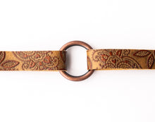 Load image into Gallery viewer, Carved Brown Leather Bracelet
