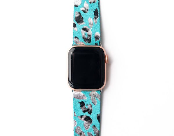 Cheetah in Turquoise Watch Band