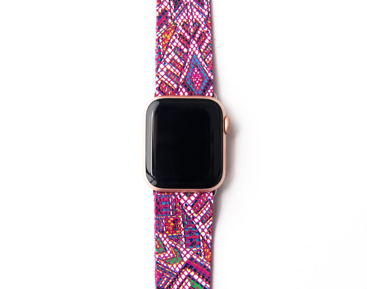 Raspberry Beret Watch Band