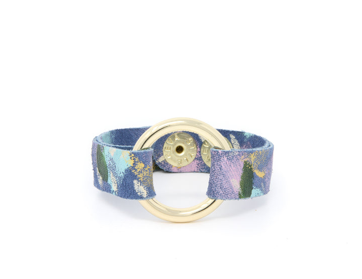 Breathe Leather Bracelet | Hand-Painted by Rachel Camfield