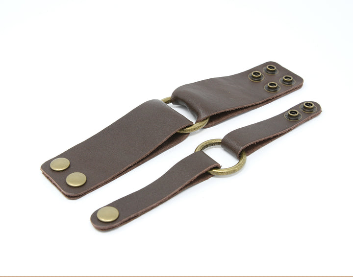 Classic Dark Brown Leather Bracelet