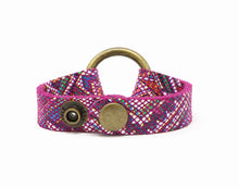 Load image into Gallery viewer, Raspberry Beret Leather Bracelet

