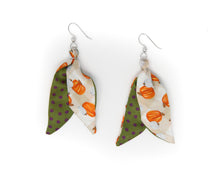 Load image into Gallery viewer, Pumpkin Spice Silk Earrings
