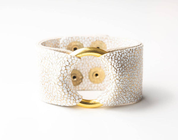 White Sands Leather Cuff