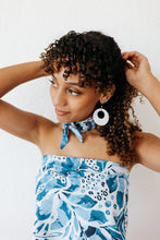 Load image into Gallery viewer, Indigo Amina Silk Earrings
