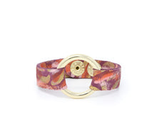 Load image into Gallery viewer, Live Out Loud Leather Bracelet | Hand-painted by Jeanetta Gonzales
