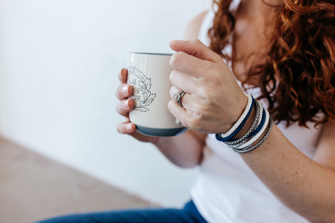 White Bracelet - set of 4