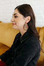 Load image into Gallery viewer, Come Together Leather Earrings | Hand-painted by Jeanetta Gonzales
