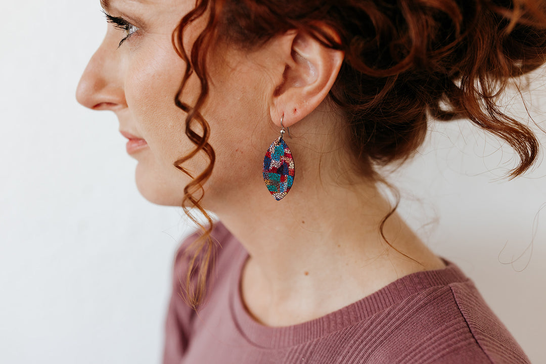 Deco Leather Earrings