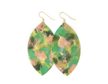 Load image into Gallery viewer, Growing Good Things Leather Earrings | Hand-Painted by Rachel Camfield
